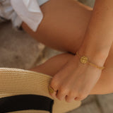 Bague Hestia Or Rond Martelé Ajustable Bagues Monsieur Simone