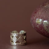 Bague Lou Argent Martelée Ajustable Bagues Monsieur Simone