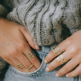 Bague Lou Argent Martelée Ajustable Bagues Monsieur Simone