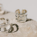 Bague Lou Argent Martelée Ajustable Bagues Monsieur Simone