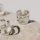 Bague Lou Argent Martelée Ajustable Bagues Monsieur Simone