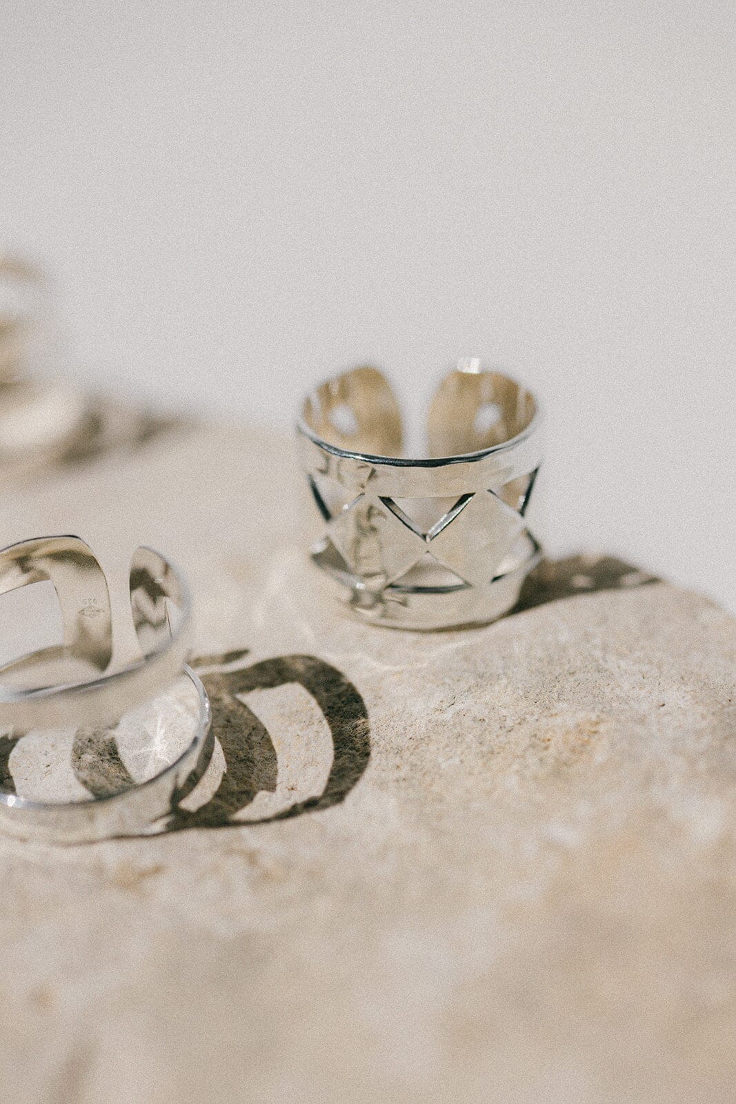 Bague Lou Argent Martelée Ajustable Bagues Monsieur Simone