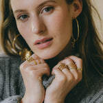 Bague Lou Or Martelée Ajustable Bagues Monsieur Simone