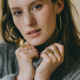 Bague Lou Or Martelée Ajustable Bagues Monsieur Simone