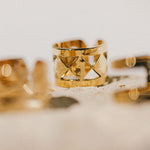 Bague Lou Or Martelée Ajustable Bagues Monsieur Simone