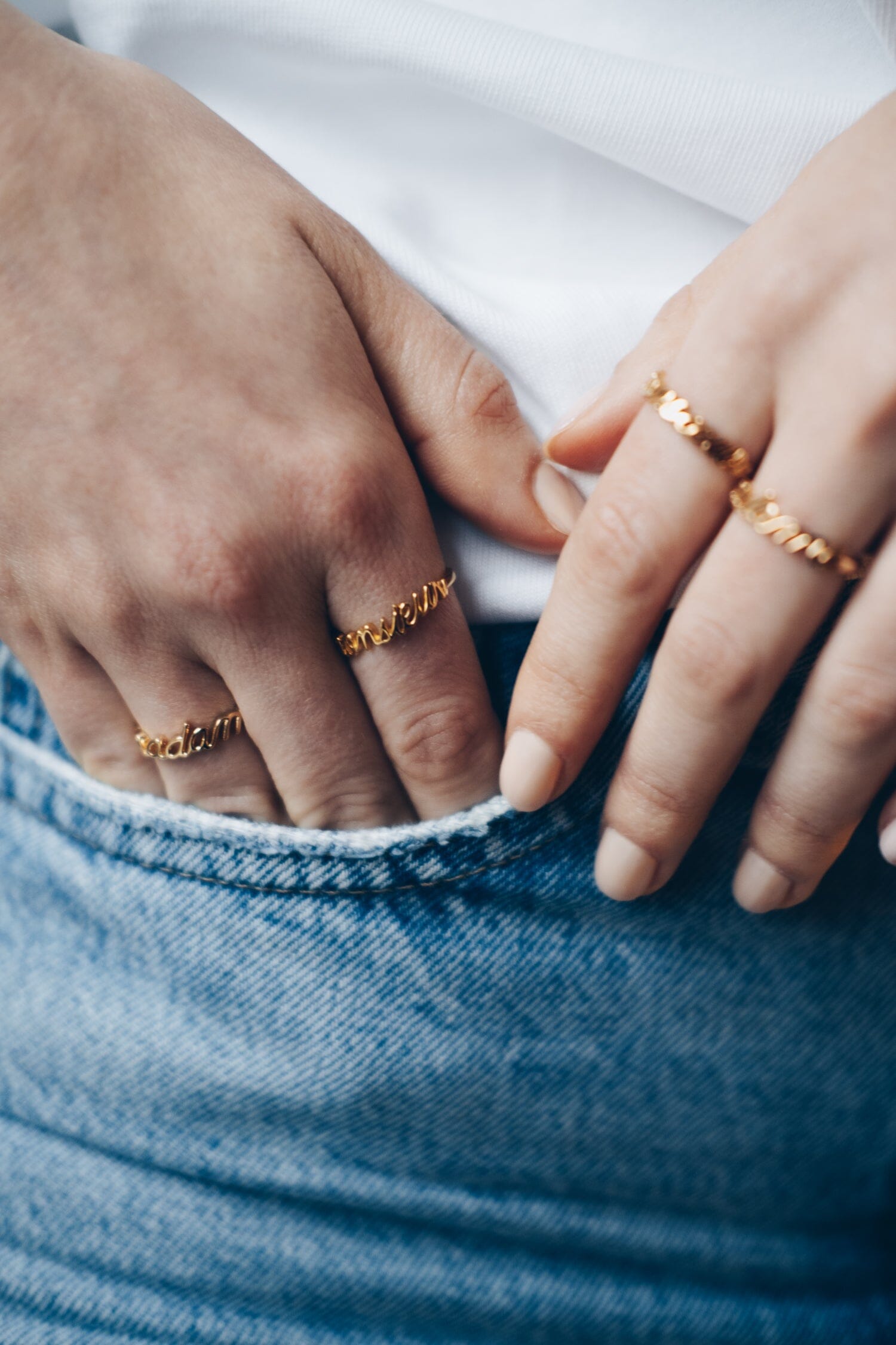 Bague Madame Or Rose Bagues Monsieur Simone