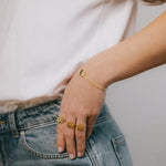 Bague Maïa Argent Fleur Ajustable Bagues Monsieur Simone