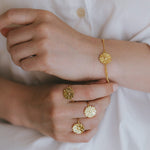 Bague Maïa Argent Fleur Ajustable Bagues Monsieur Simone