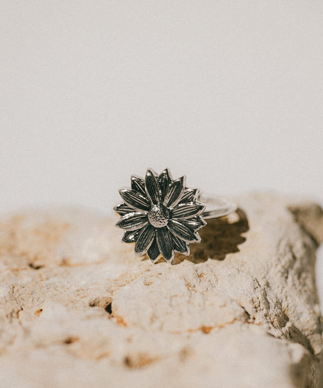 Bague Maïa Argent Fleur Ajustable Bagues Monsieur Simone