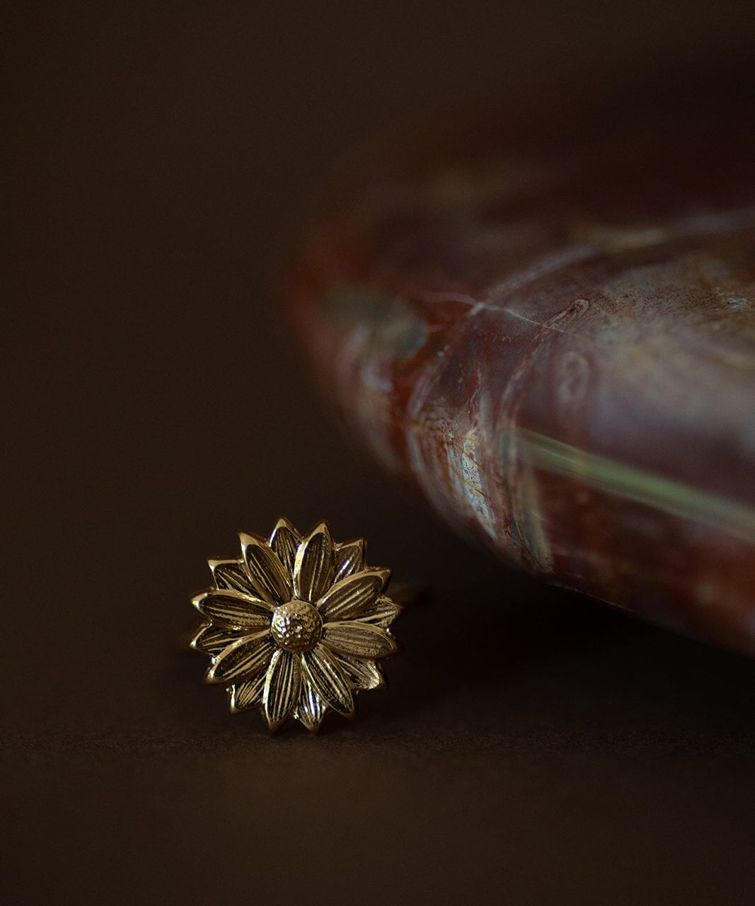 Bague Maïa Or Fleur Ajustable Bagues Monsieur Simone