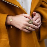 Bague Maïa Or Fleur Ajustable Bagues Monsieur Simone
