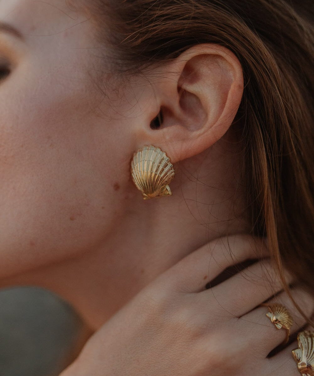 Bague Nérée Argent Coquillage Ajustable Bagues Monsieur Simone