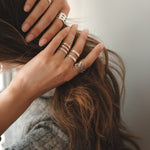 Bague Noah Argent Martelée Ajustable Bagues Monsieur Simone