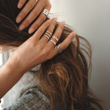 Bague Noah Argent Martelée Ajustable Bagues Monsieur Simone
