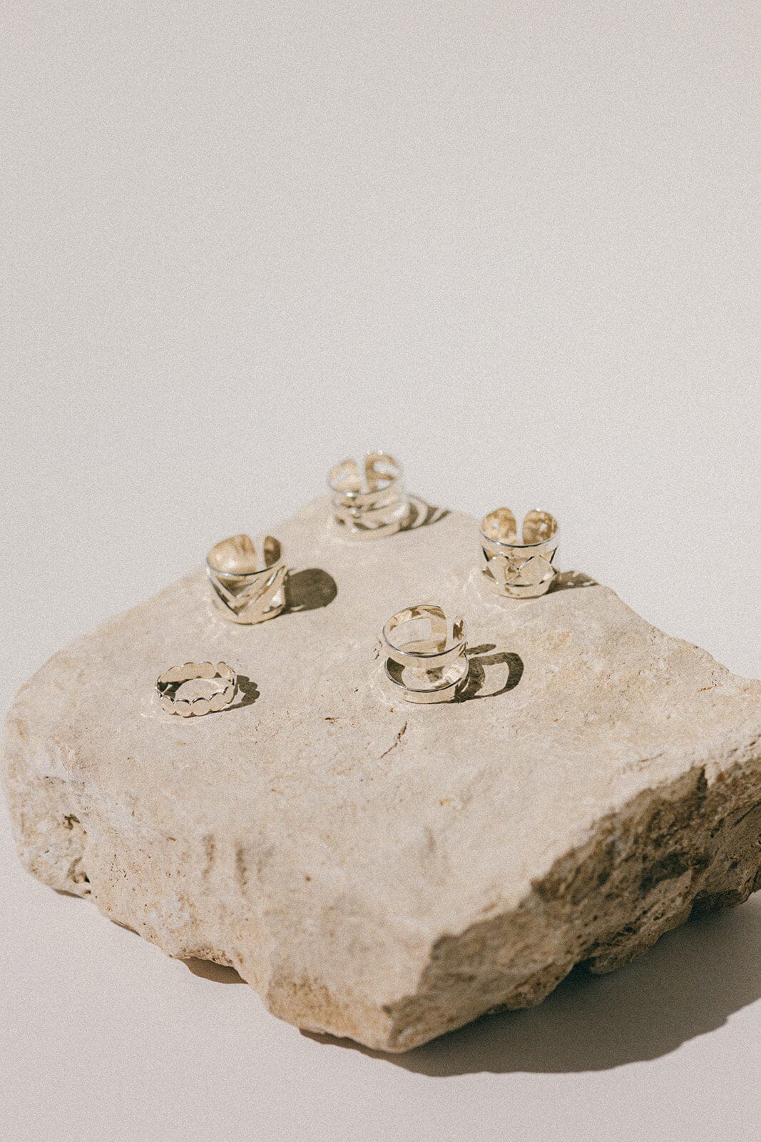 Bague Noah Argent Martelée Ajustable Bagues Monsieur Simone