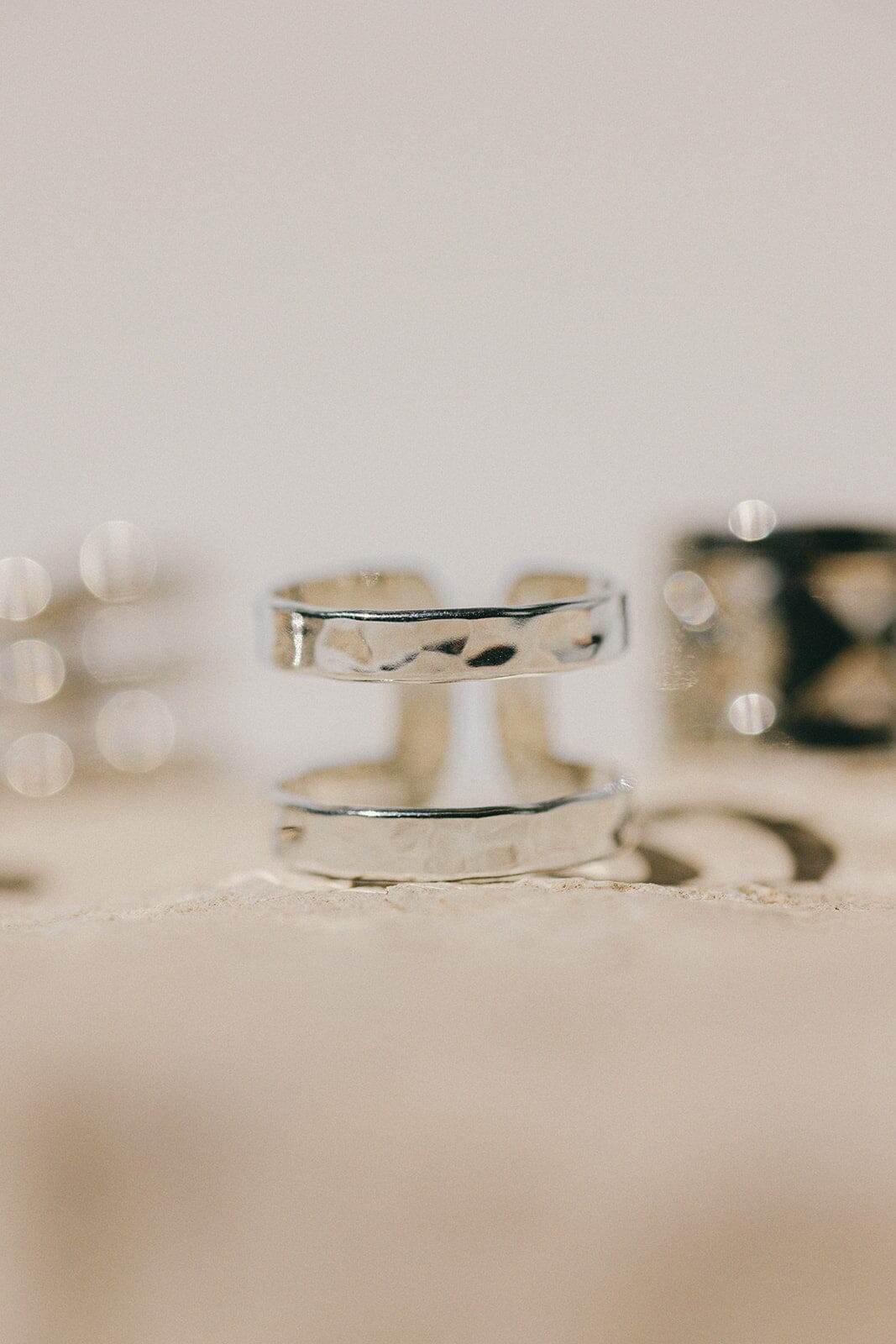 Bague Noah Argent Martelée Ajustable Bagues Monsieur Simone