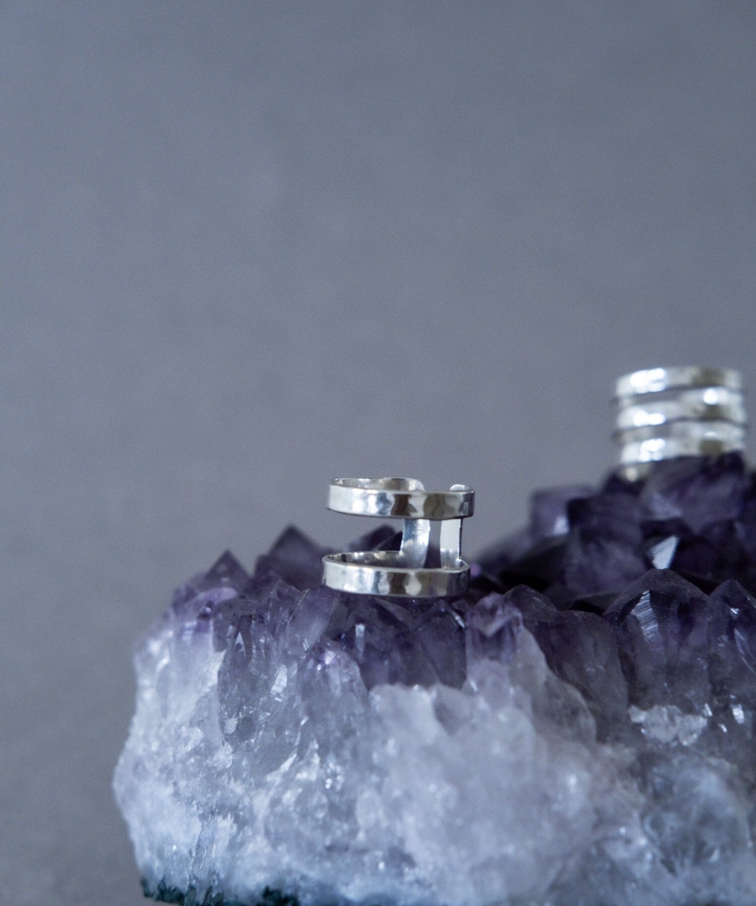 Bague Noah Argent Martelée Ajustable Bagues Monsieur Simone