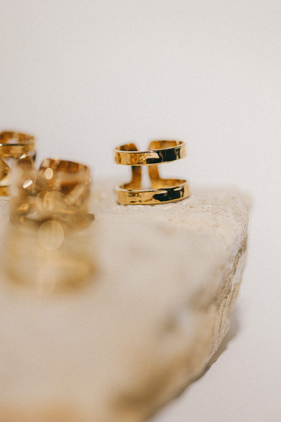 Bague Noah Or Martelée Ajustable Bagues Monsieur Simone