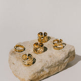 Bague Noah Or Martelée Ajustable Bagues Monsieur Simone