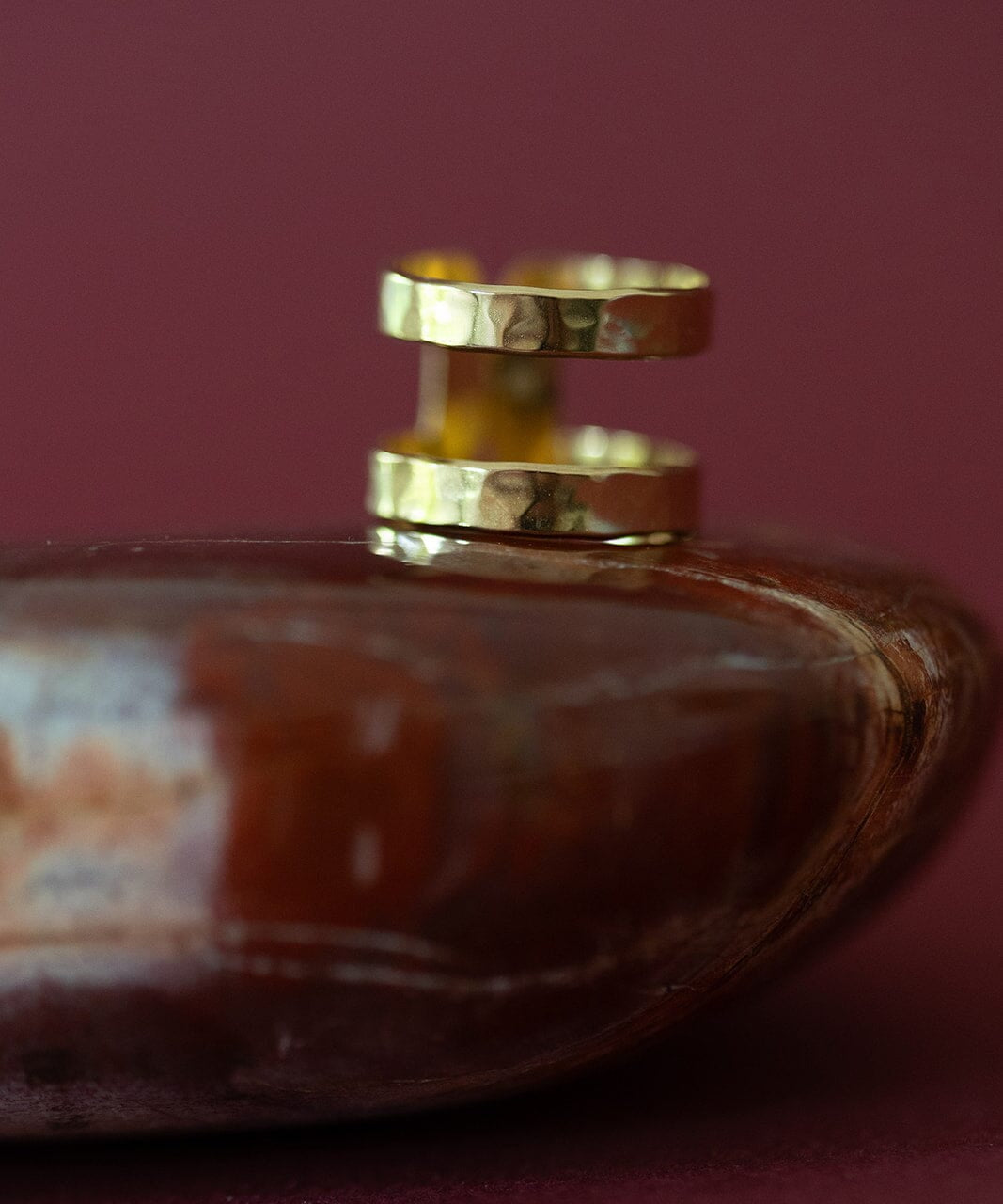 Bague Noah Or Martelée Ajustable Bagues Monsieur Simone