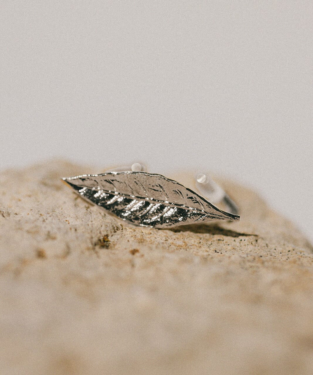 Bague Thalie Argent Feuille Ajustable Bagues Monsieur Simone