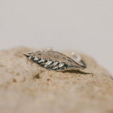 Bague Thalie Argent Feuille Ajustable Bagues Monsieur Simone