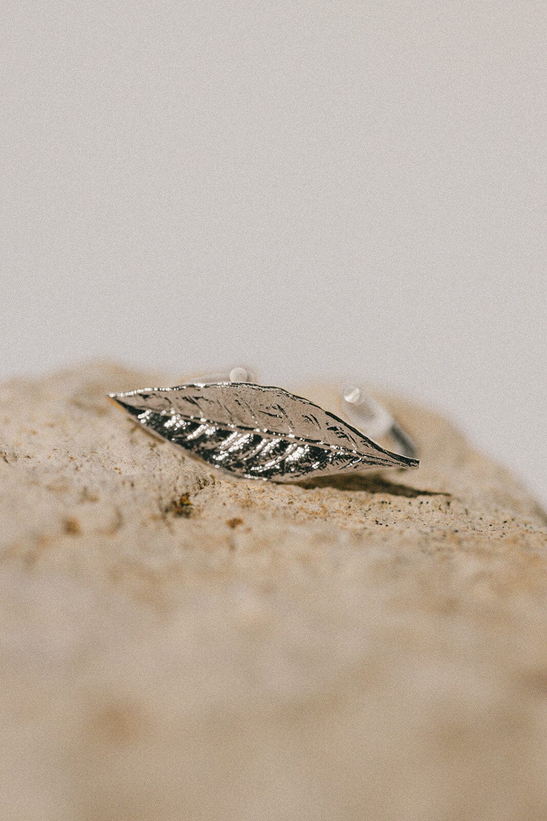 Bague Thalie Argent Feuille Ajustable Bagues Monsieur Simone