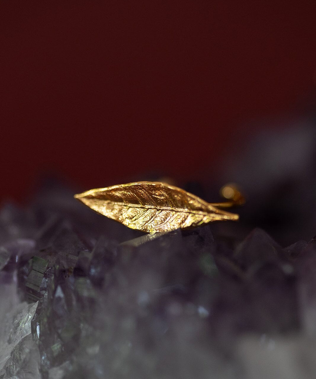 Bague Thalie Or Feuille Ajustable Bagues Monsieur Simone