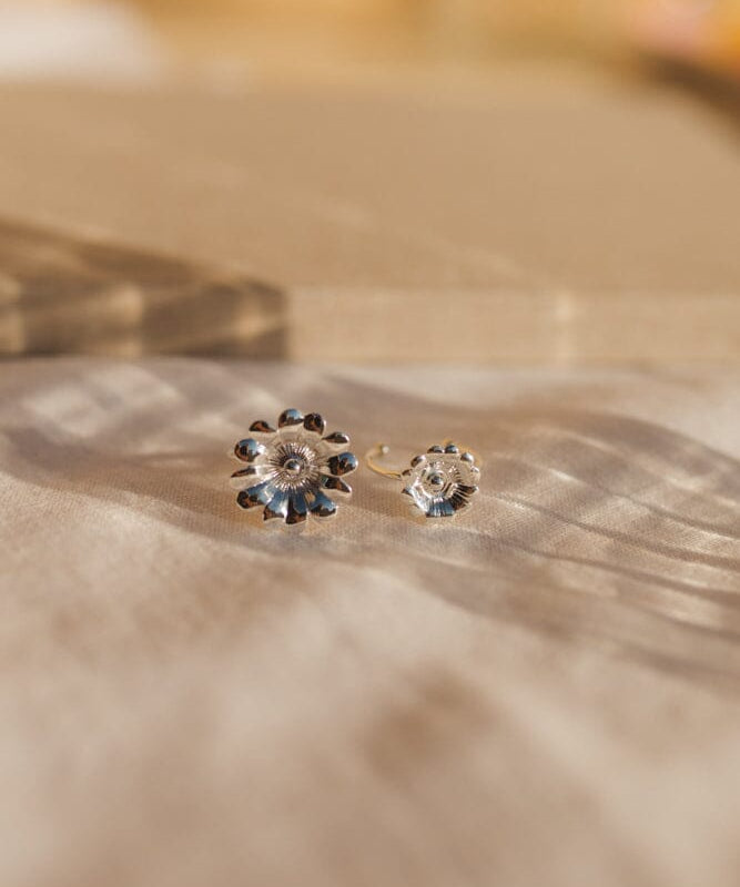 Bague Théia Argent Fleur Ajustable Bagues Monsieur Simone
