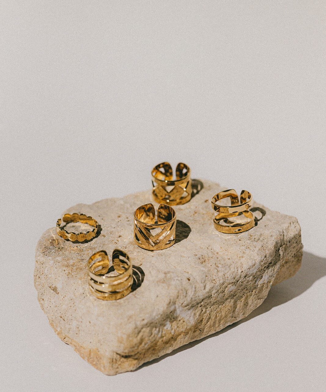 Bague Zak Or Martelée Ajustable Bagues Monsieur Simone