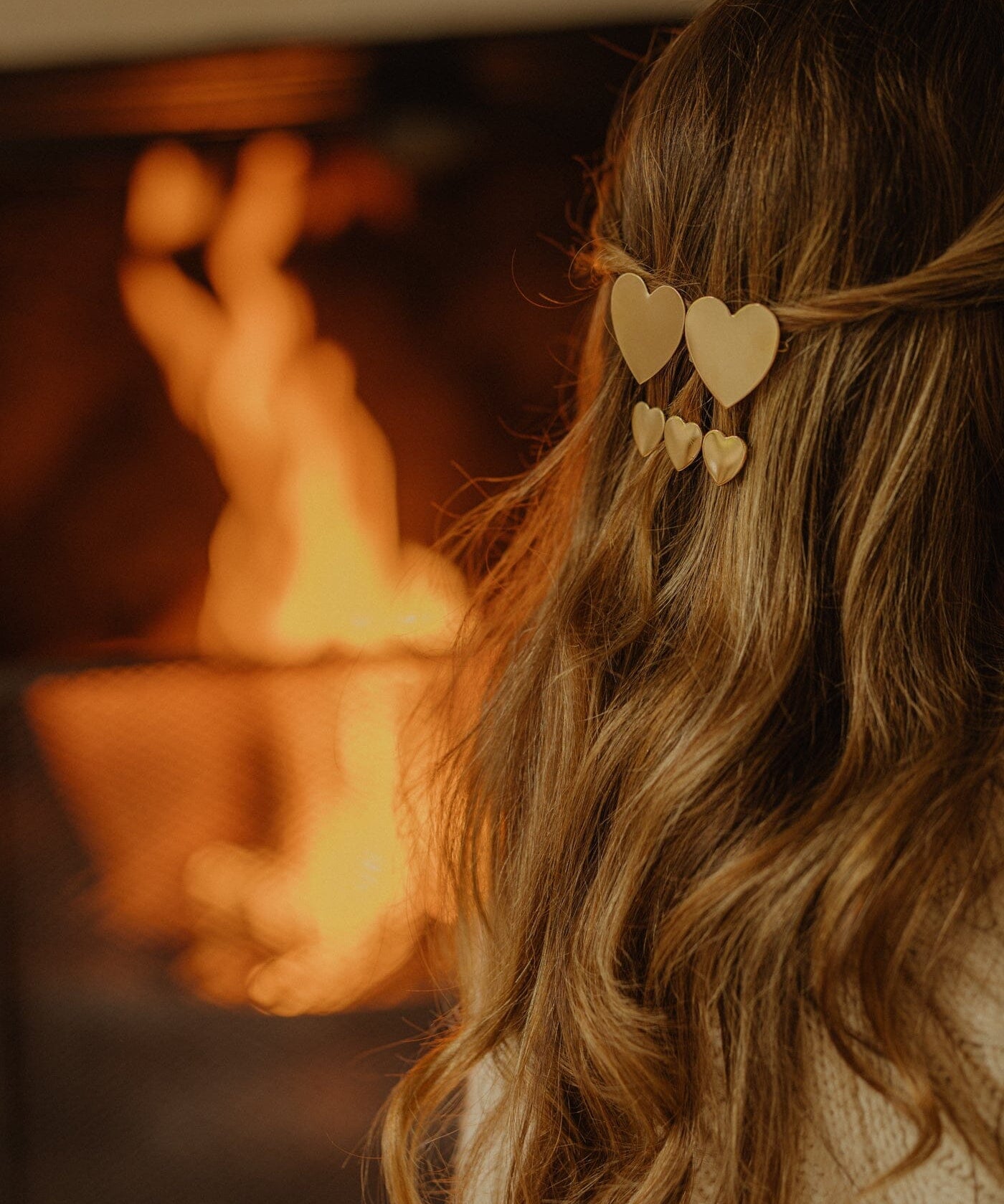 Barrette Aphrodite Argent Coeurs Accessoires Monsieur Simone