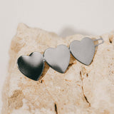 Barrette Aphrodite Argent Coeurs Accessoires Monsieur Simone