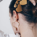 Barrette Aphrodite Or Coeurs Accessoires Monsieur Simone