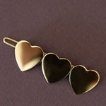 Barrette Aphrodite Or Coeurs Accessoires Monsieur Simone