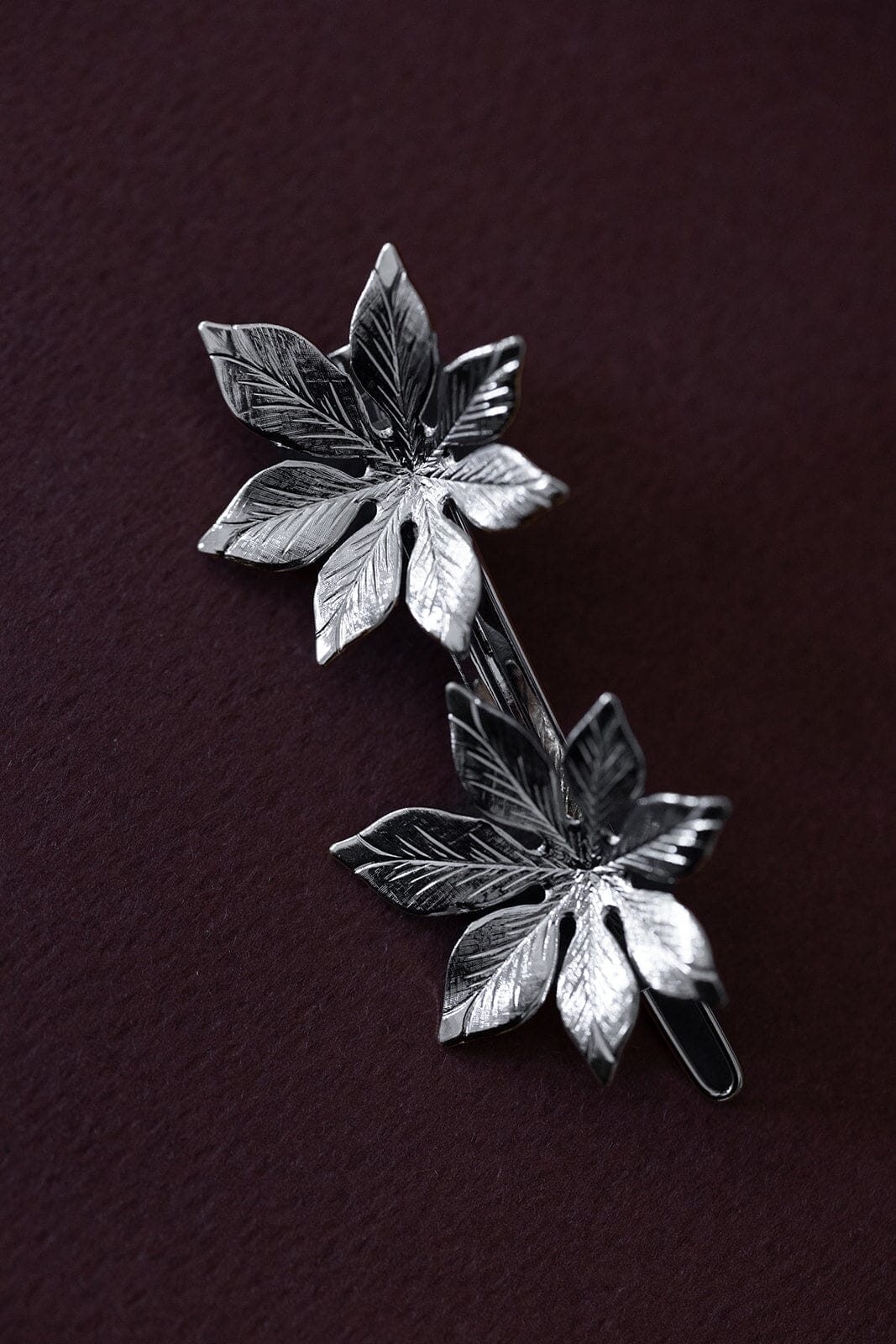 Barrette Chloris Argent Fleurs Accessoires Monsieur Simone