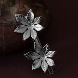 Barrette Chloris Argent Fleurs Accessoires Monsieur Simone