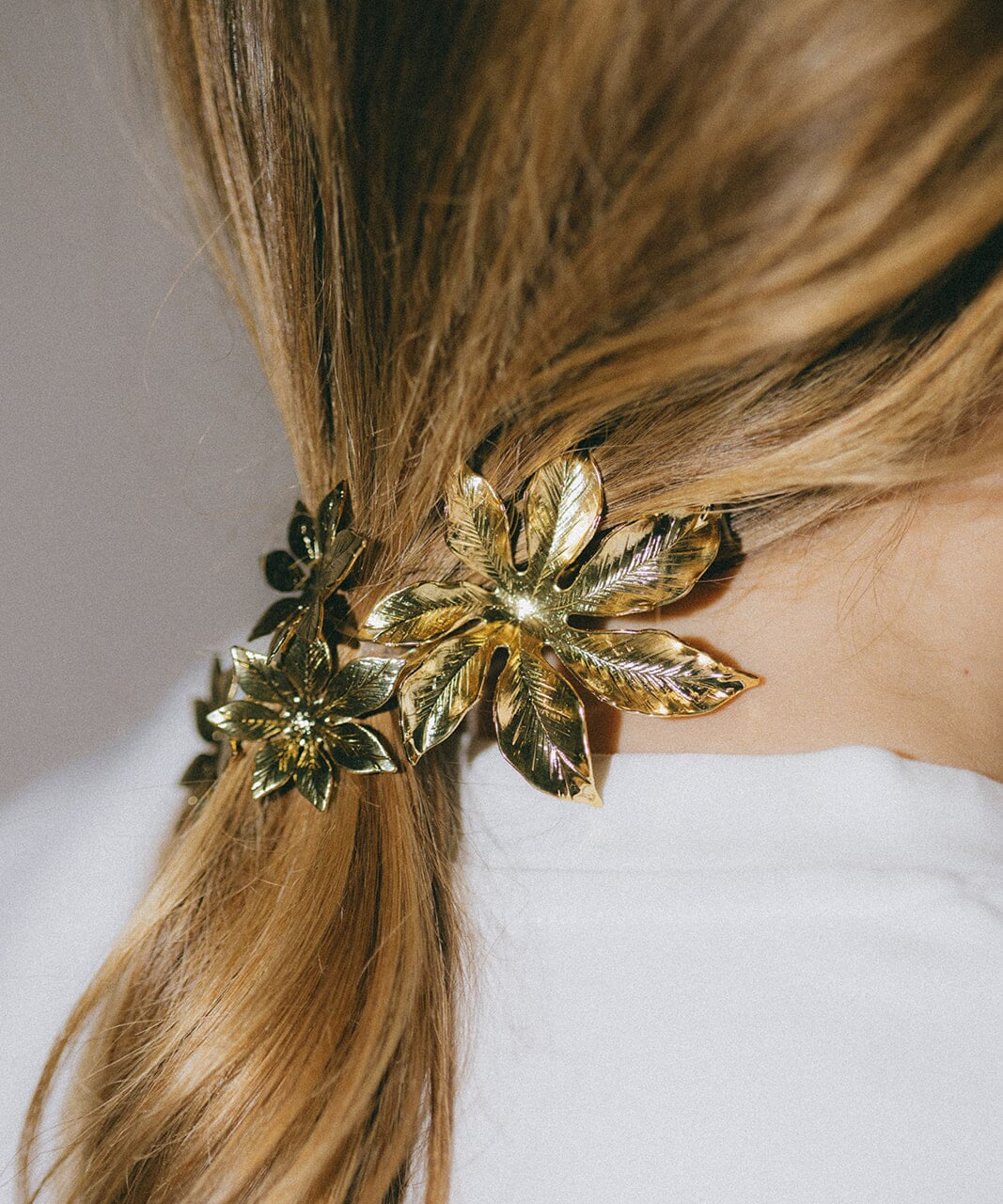 Barrette Chloris Argent Fleurs Accessoires Monsieur Simone