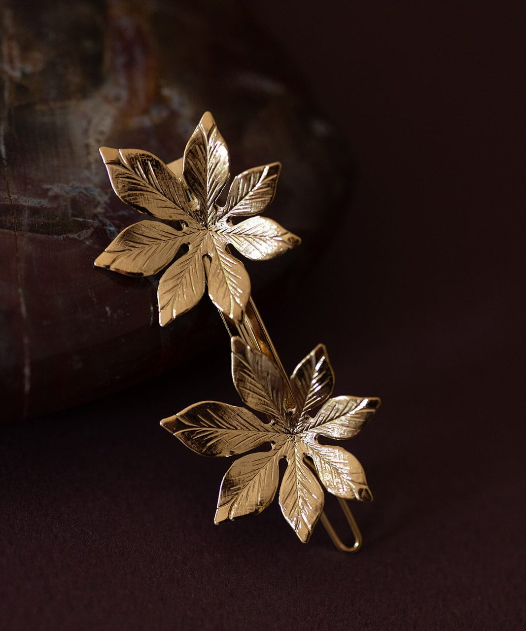 Barrette Chloris Or Fleurs Accessoires Monsieur Simone