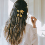 Barrette Chloris Or Fleurs Accessoires Monsieur Simone