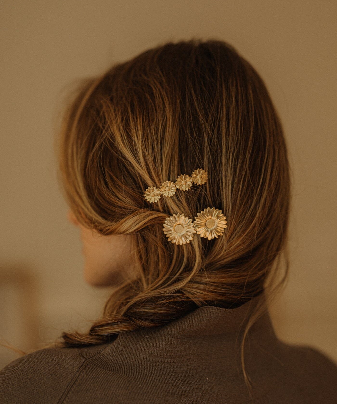 Barrette Maïa Or Fleurs Accessoires Monsieur Simone