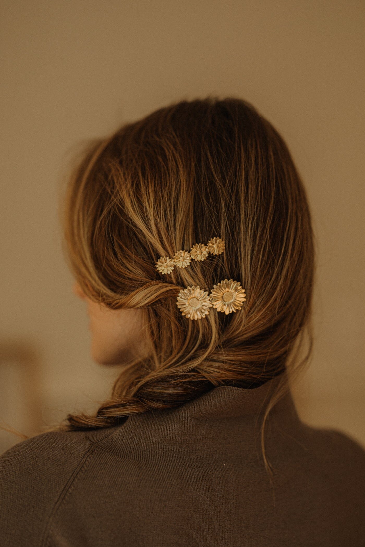 Barrette Maïa Or Fleurs Accessoires Monsieur Simone