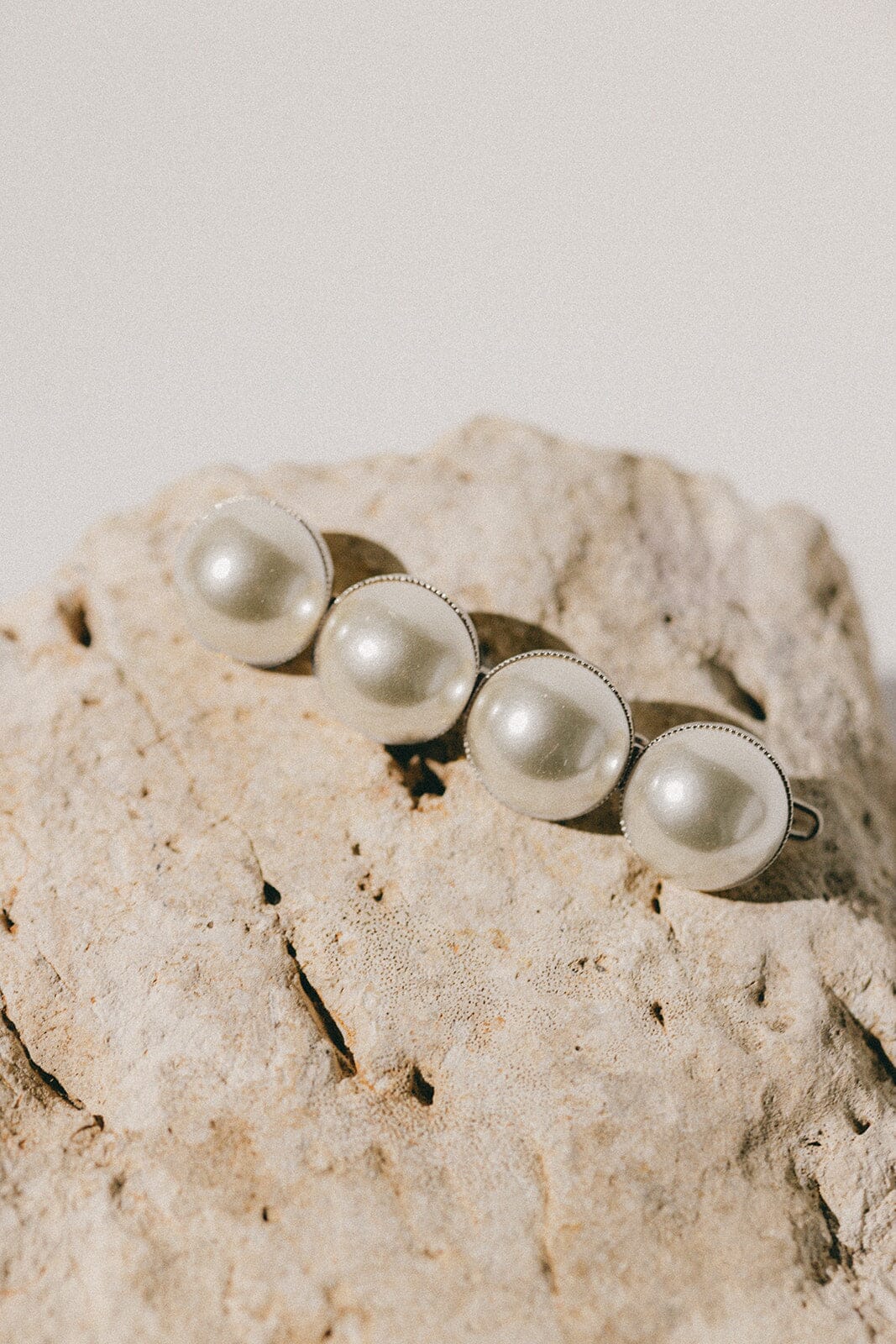 Barrette Nélya Argent Perles Accessoires Monsieur Simone