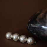 Barrette Nélya Argent Perles Accessoires Monsieur Simone