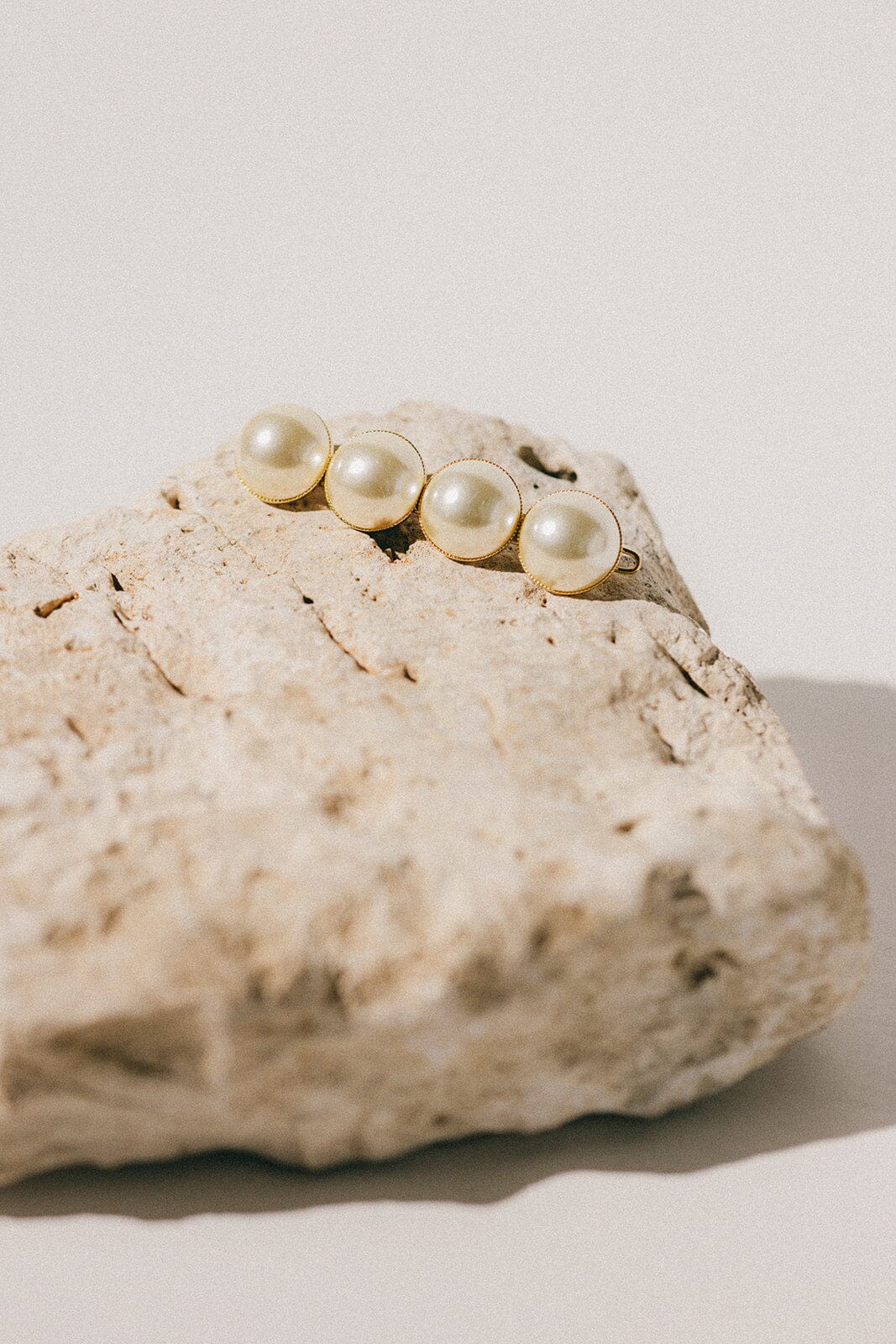 Barrette Nélya Or Perles Accessoires Monsieur Simone