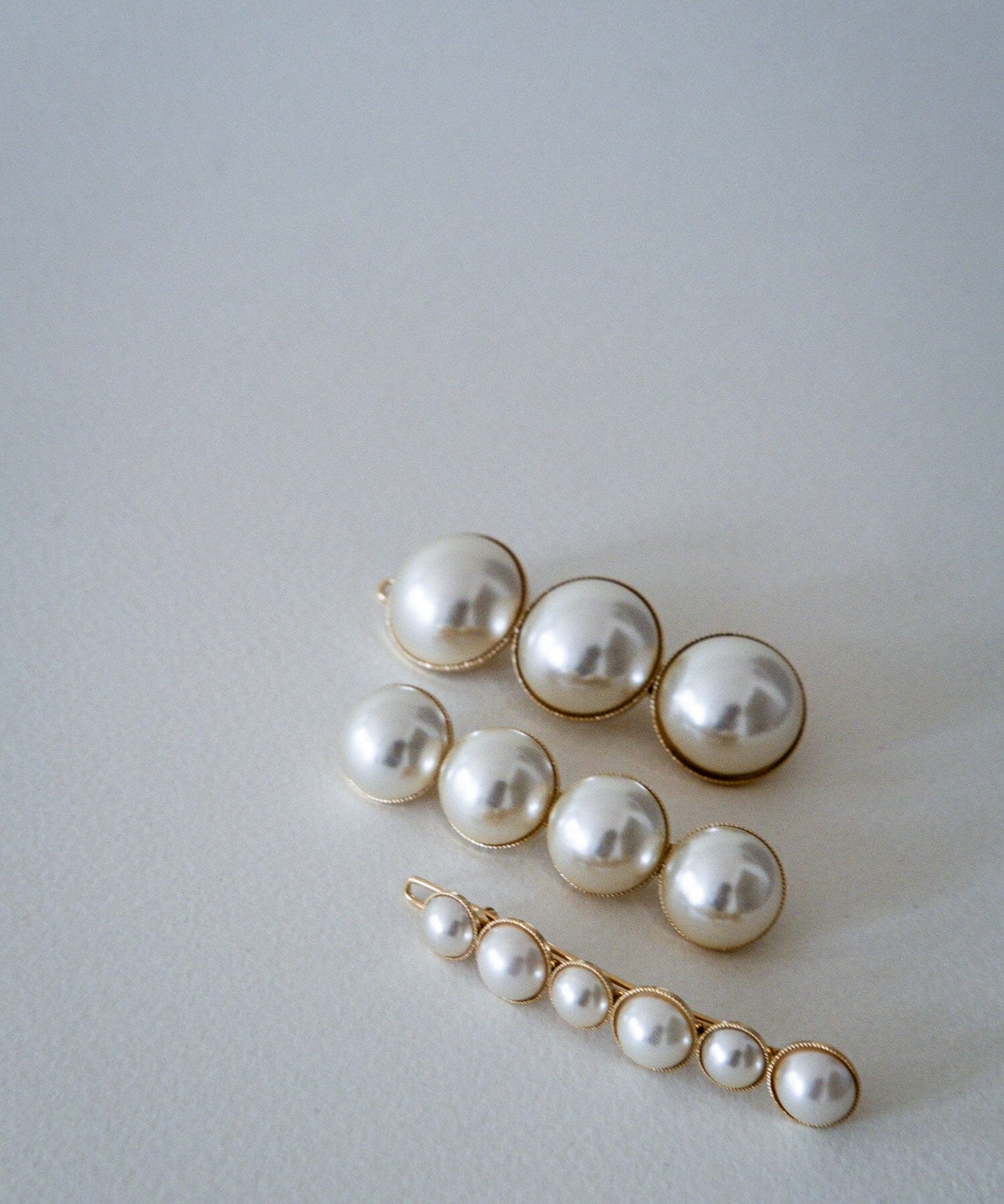 Barrette Nélya Or Perles Accessoires Monsieur Simone