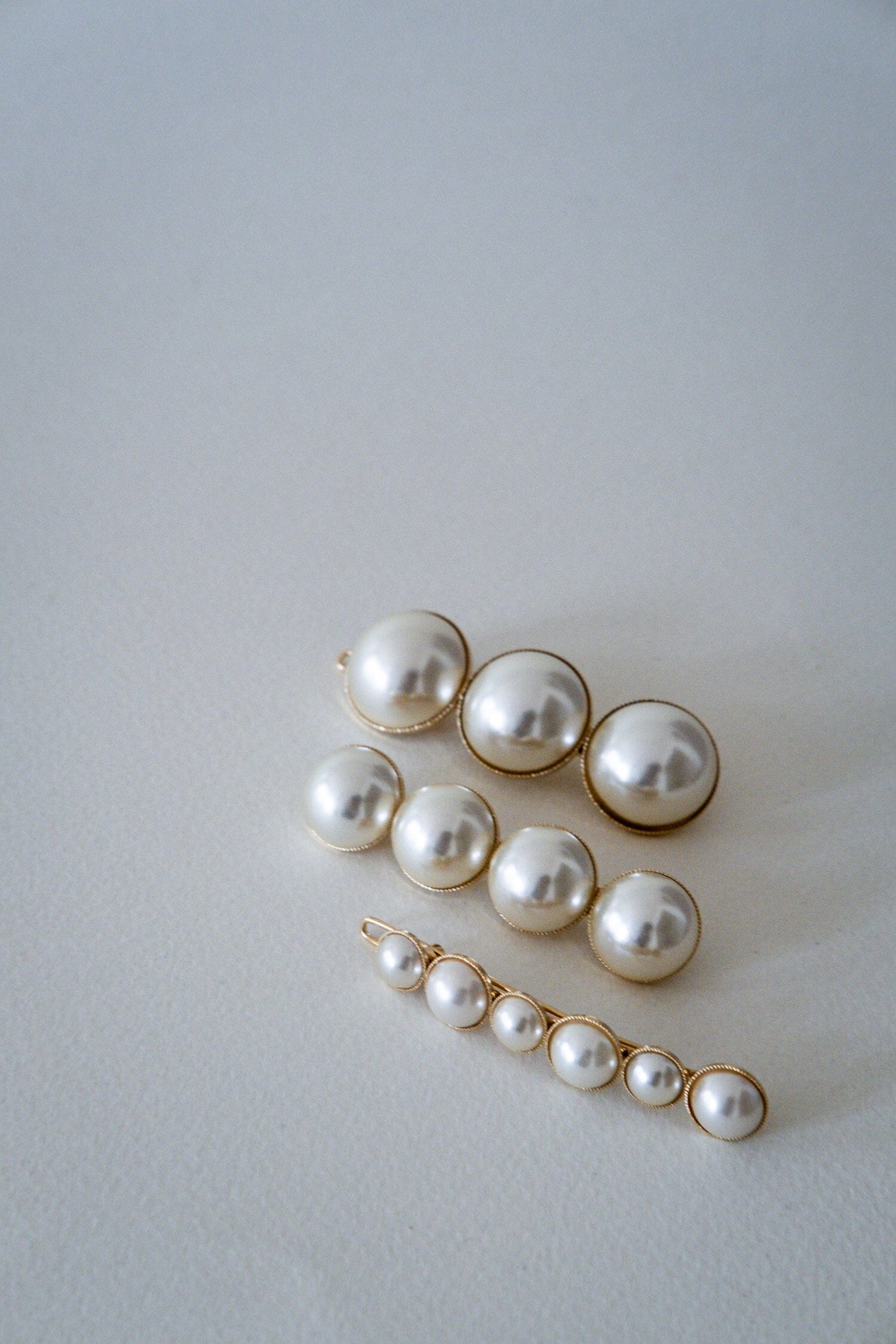 Barrette Nélya Or Perles Accessoires Monsieur Simone