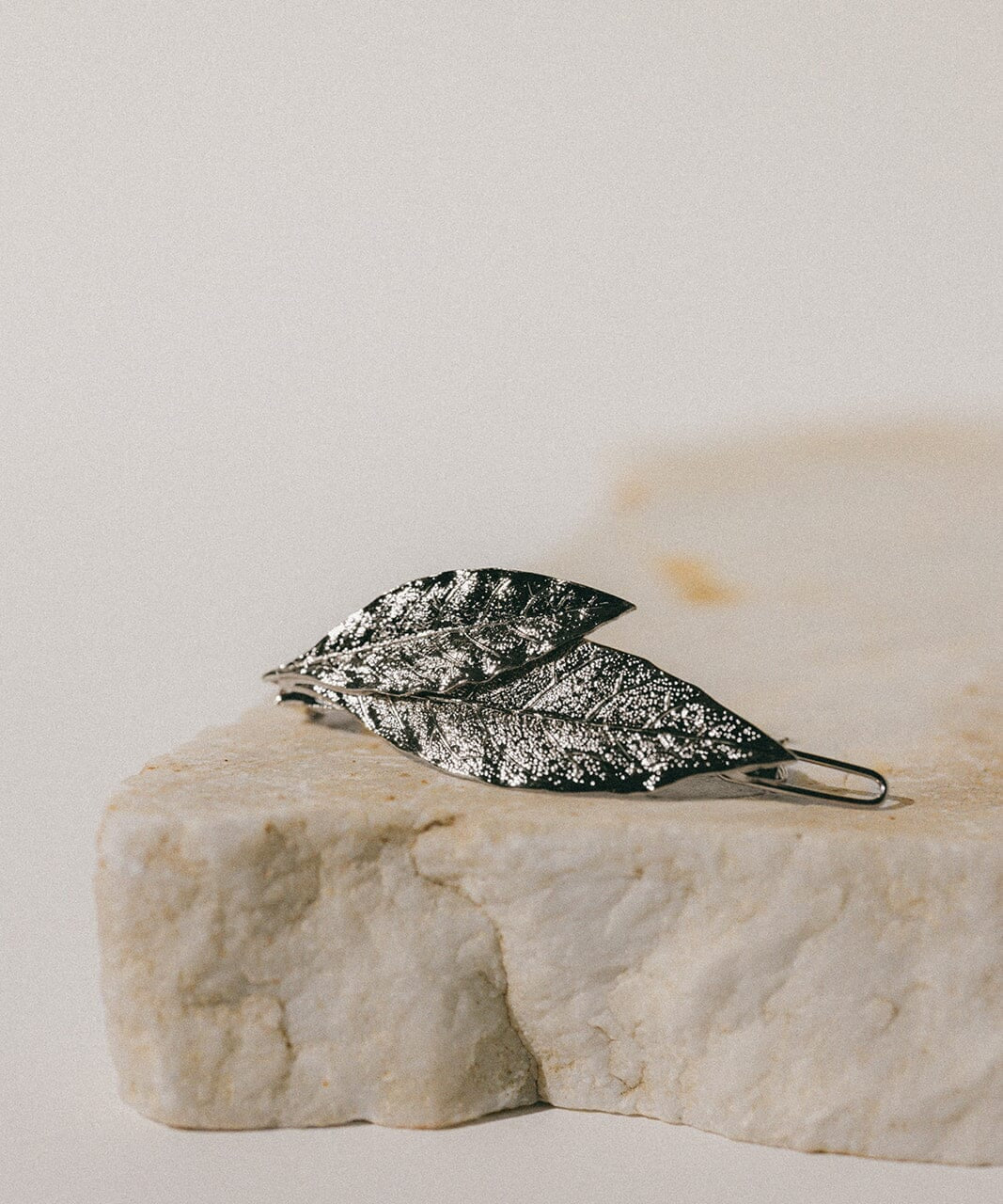 Barrette Thalie Argent Feuilles Accessoires Monsieur Simone