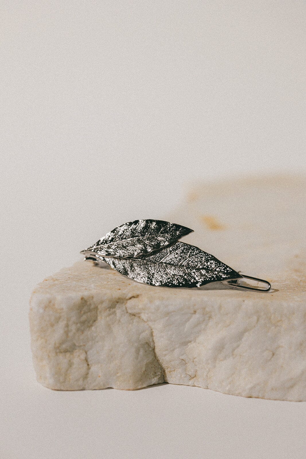 Barrette Thalie Argent Feuilles Accessoires Monsieur Simone