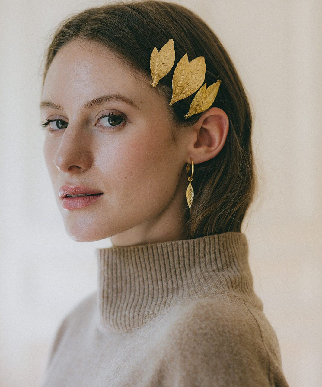 Barrette Thalie Argent Feuilles Accessoires Monsieur Simone