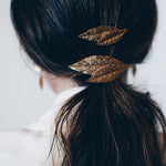 Barrette Thalie Or Feuilles Accessoires Monsieur Simone